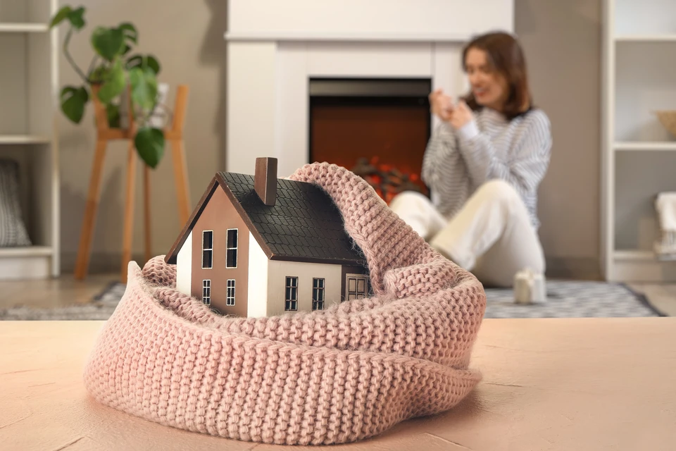 Maquette architecturale d'une maison à deux étages avec structure apparente, toiture en bardeaux noirs et murs blancs